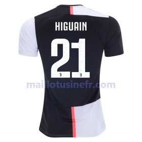 Maillot de Foot Juventus HIGUAIN 21 Domicile 2019-20